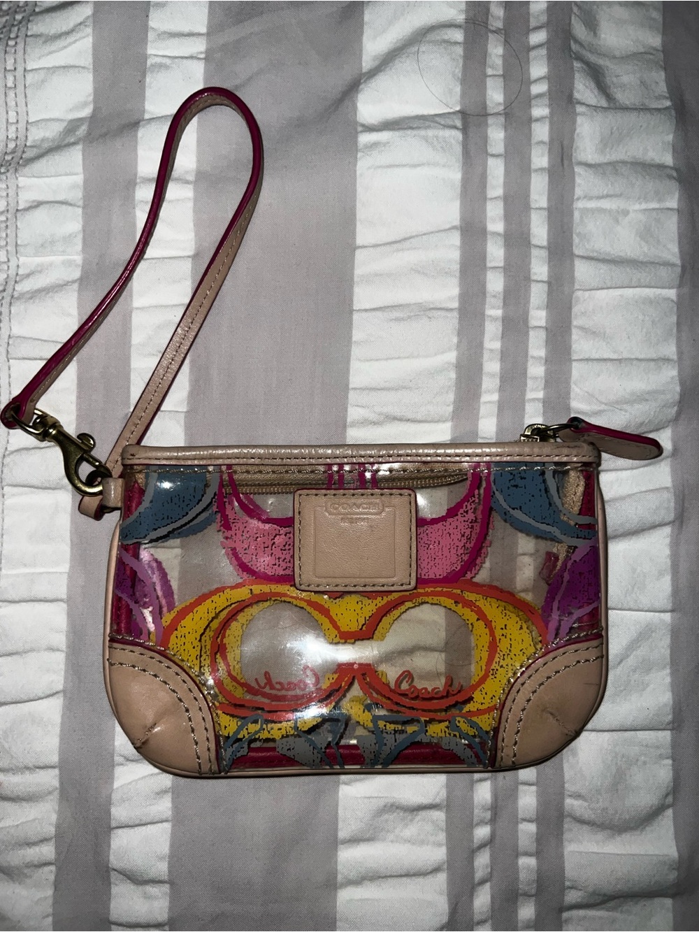 Vintage coach wristlet